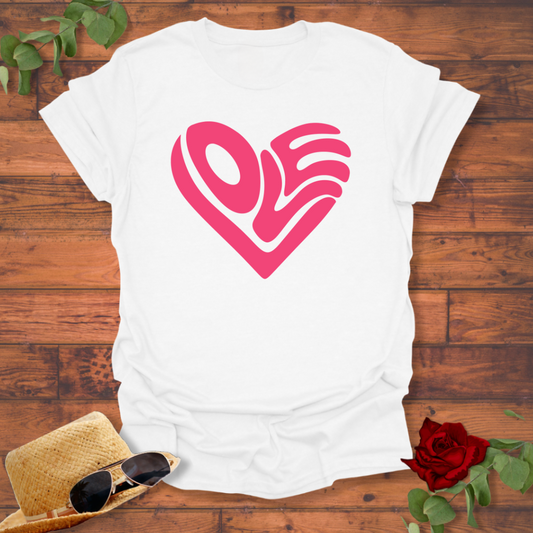 Heart Of Love T-shirt | Peachy Mind Unisex 100% Cotton T-Shirt