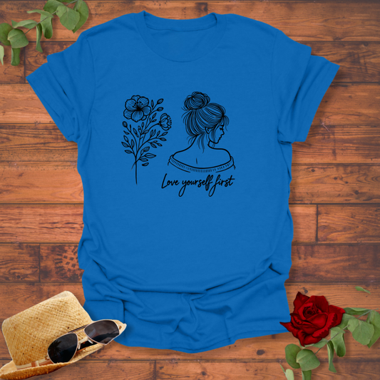 Love Yourself First T-shirt | Peachy Mind Unisex 100% Cotton T-Shirt