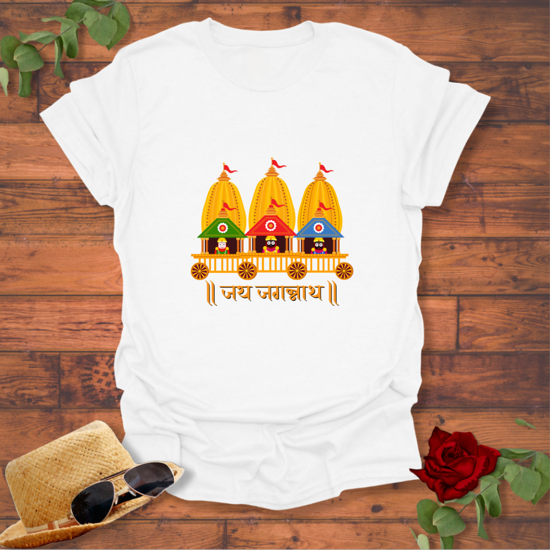 JAI JAGGANATH T-shirt | Peachy Mind Unisex 100% Cotton T-Shirt