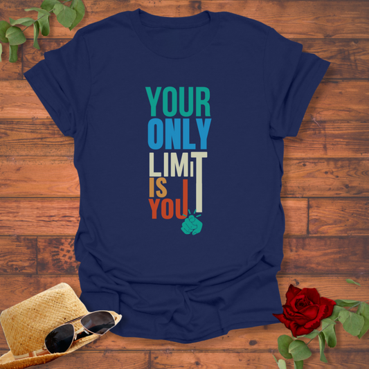 Your Only Limit Is You T-shirt | Peachy Mind Unisex 100% Cotton T-Shirt