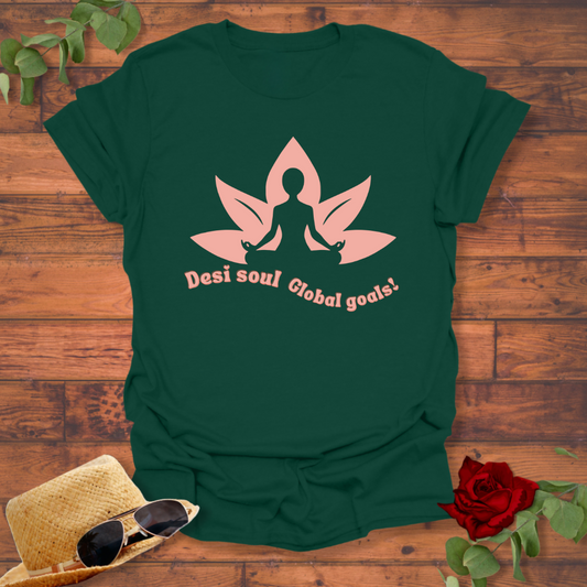 Desi Soul and Global Goals! T-shirt | Peachy Mind Unisex 100% Cotton T-Shirt