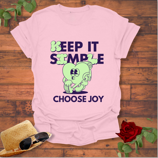 Choose Joy T-shirt | Peachy Mind Unisex 100% Cotton T-Shirt