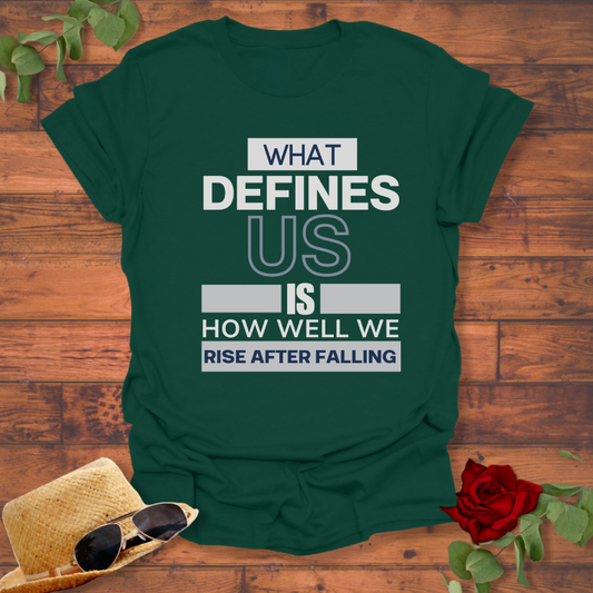 Rise After Falling T-shirt | Peachy Mind Unisex 100% Cotton T-Shirt