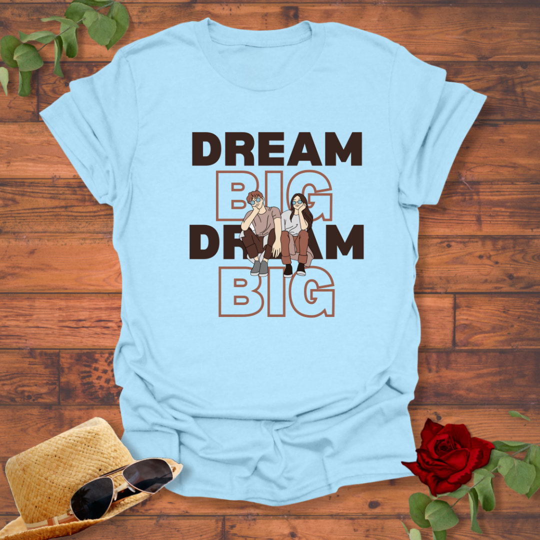 Dream Big T-shirt | Peachy Mind Unisex 100% Cotton T-Shirt
