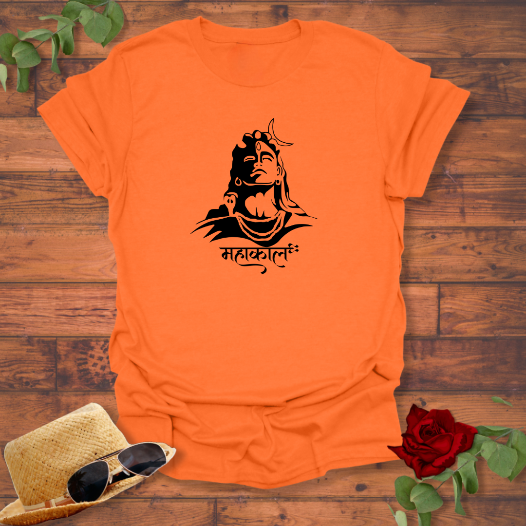 Mahakala महाकाल T-shirt | Peachy Mind Unisex 100% Cotton T-Shirt