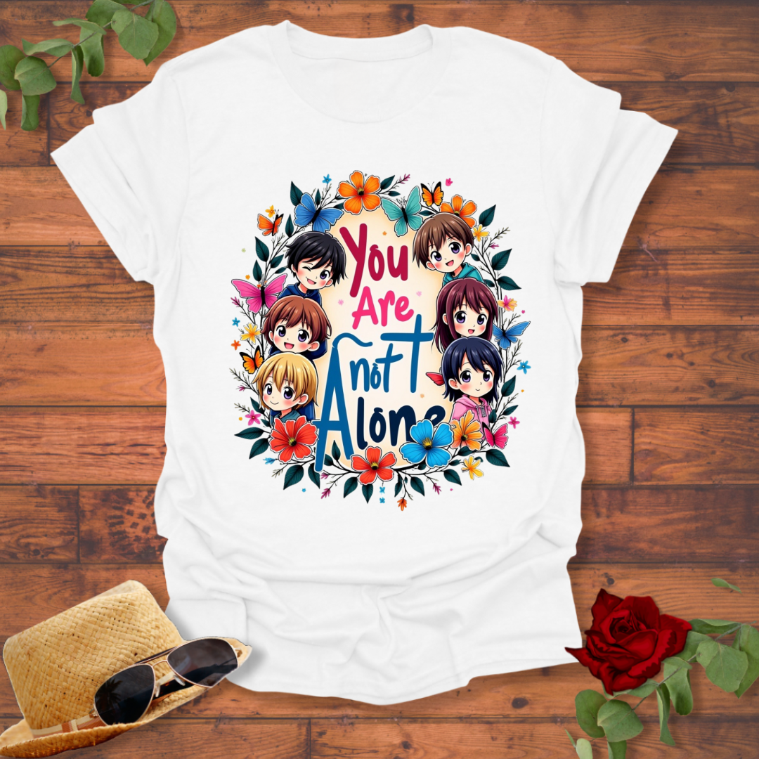 You Are not Alone T-shirt | Peachy Mind Unisex 100% Cotton T-Shirt