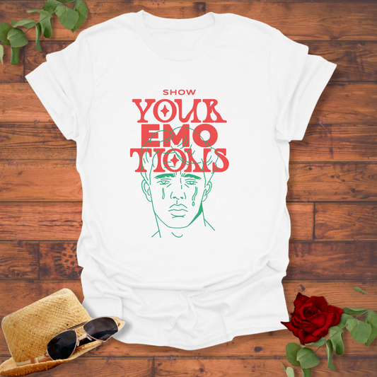 Show Your Emotions T-shirt | Peachy Mind Unisex 100% Cotton T-Shirt
