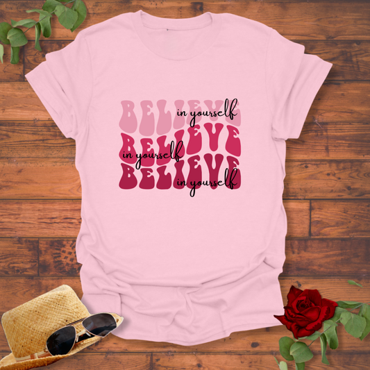 Believe in Yourself T-shirt | Peachy Mind Unisex 100% Cotton T-Shirt