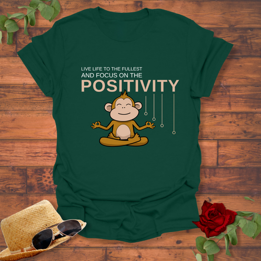 Focus On Positivity T-shirt | Peachy Mind Unisex 100% Cotton T-Shirt