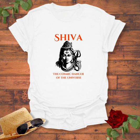 Shiva The Cosmic Dancer T-shirt | Peachy Mind Unisex 100% Cotton T-Shirt