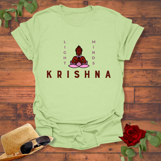 Light Minds Krishna T-shirt | Peachy Mind Unisex 100% Cotton T-Shirt