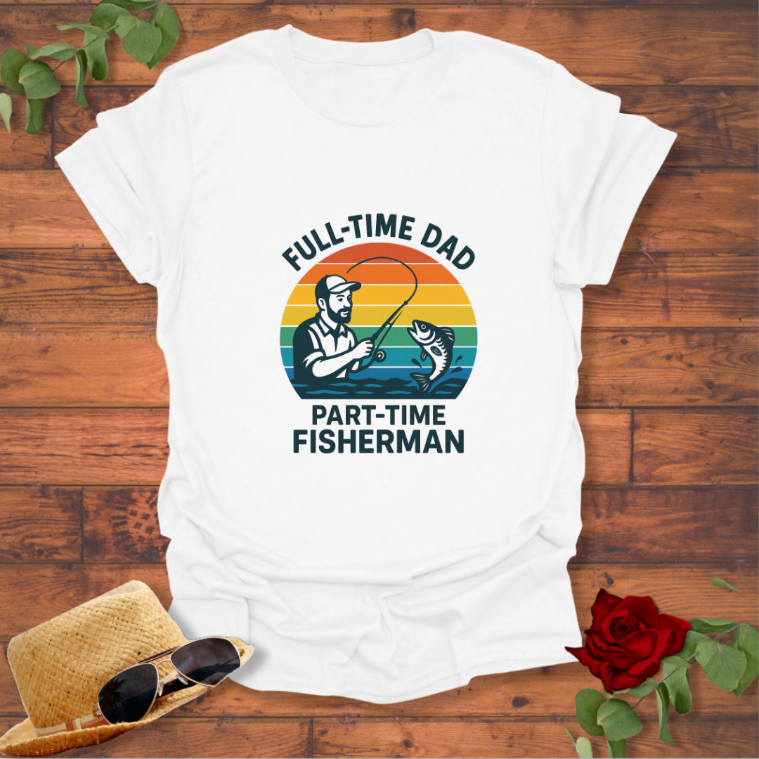 FULLTIME DAD T-shirt | Peachy Mind Unisex 100% Cotton T-Shirt
