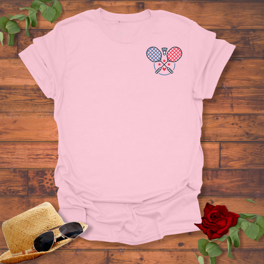 Badminton Logo T-shirt | Peachy Mind Unisex 100% Cotton T-Shirt