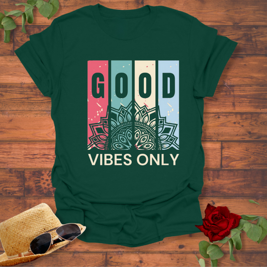 Good Vibes Only T-shirt | Peachy Mind Unisex 100% Cotton T-Shirt
