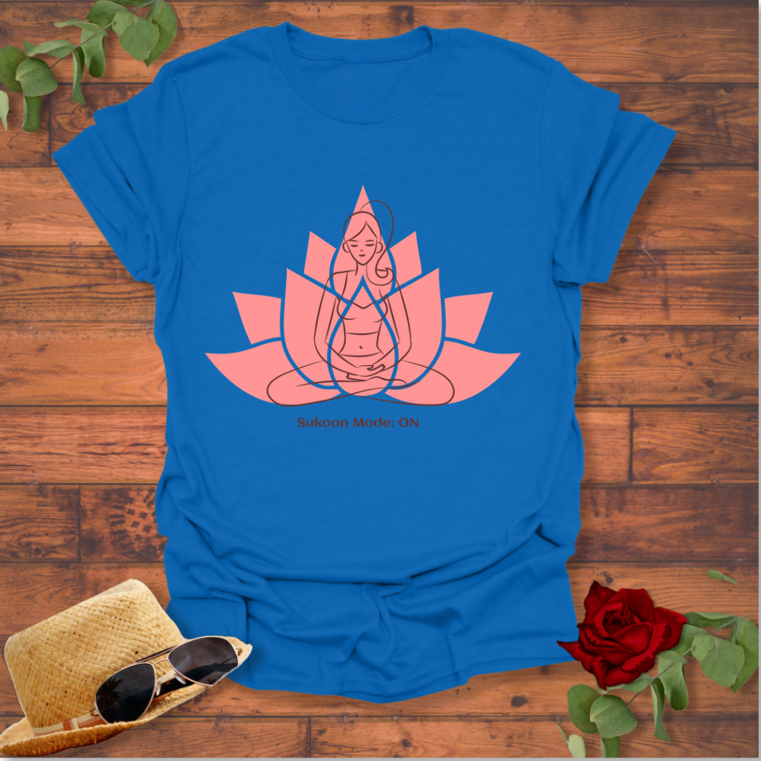 Sukoon Mode : on T-shirt | Peachy Mind Unisex 100% Cotton T-Shirt