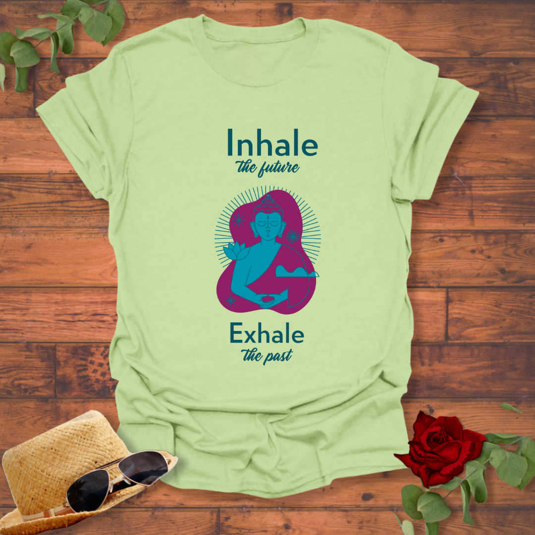 Exhale The Past T-shirt | Peachy Mind Unisex 100% Cotton T-Shirt