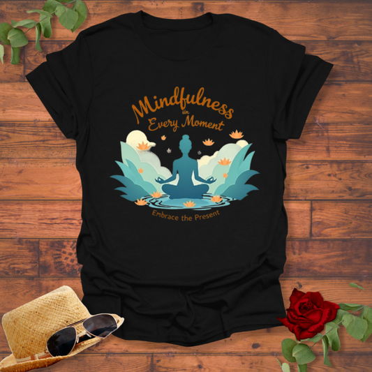 Mindfulness in Every Movement T-shirt | Peachy Mind Unisex 100% Cotton T-Shirt