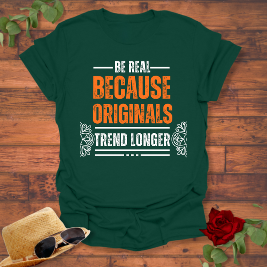 Be Real Originals Trend Longer T-shirt | Peachy Mind Unisex 100% Cotton T-Shirt