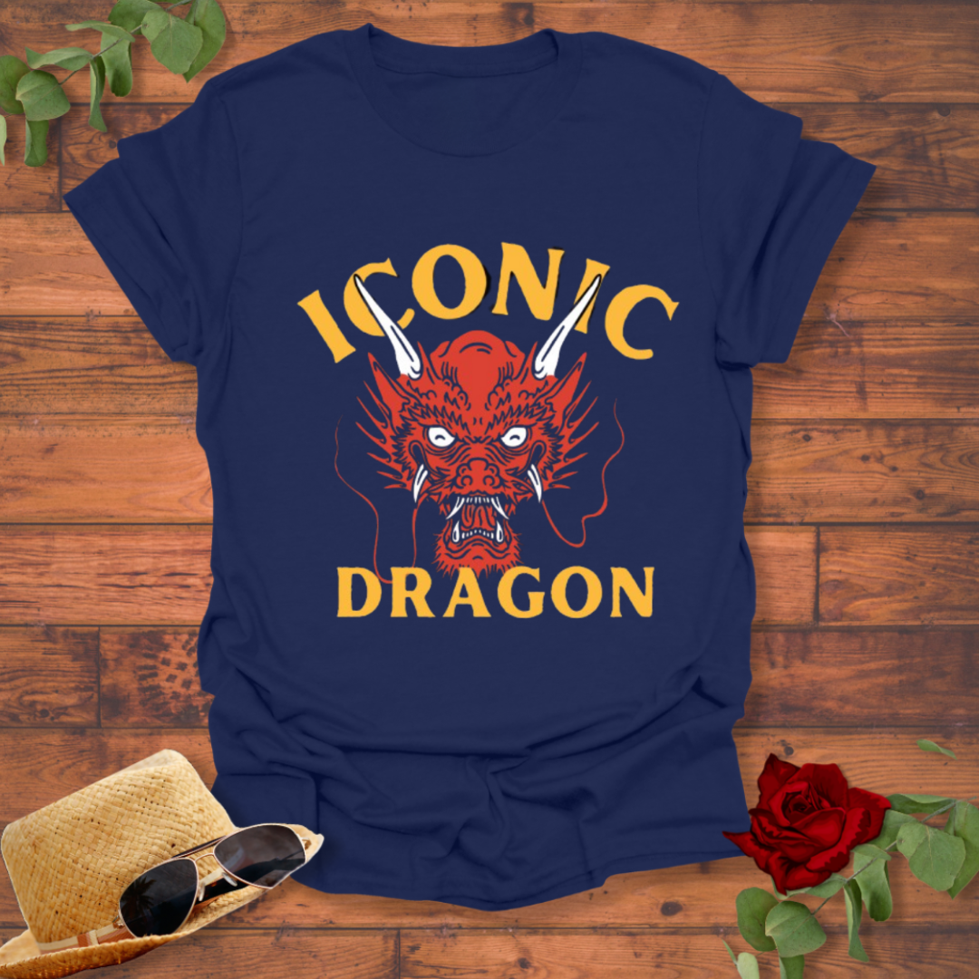 Iconic Dragon T-shirt | Peachy Mind Unisex 100% Cotton T-Shirt