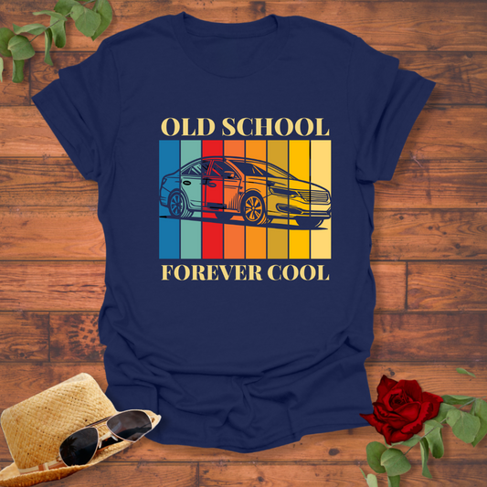 Old School Forever Cool T-shirt | Peachy Mind Unisex 100% Cotton T-Shirt