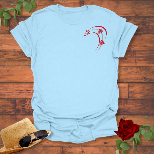 Badminton Logo T-shirt | Peachy Mind Unisex 100% Cotton T-Shirt