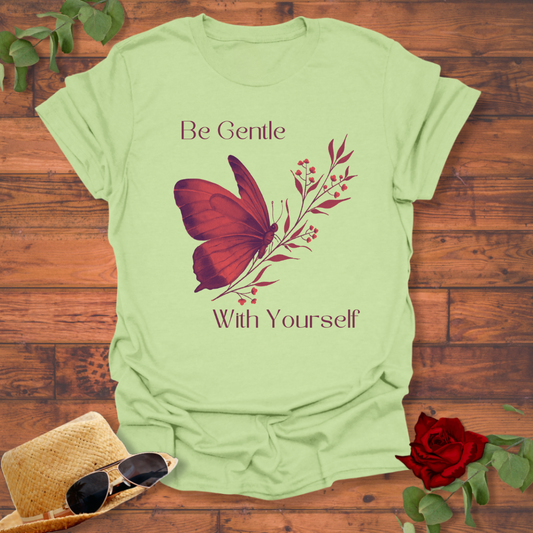 Be Gentle With Yourself T-shirt | Peachy Mind Unisex 100% Cotton T-Shirt