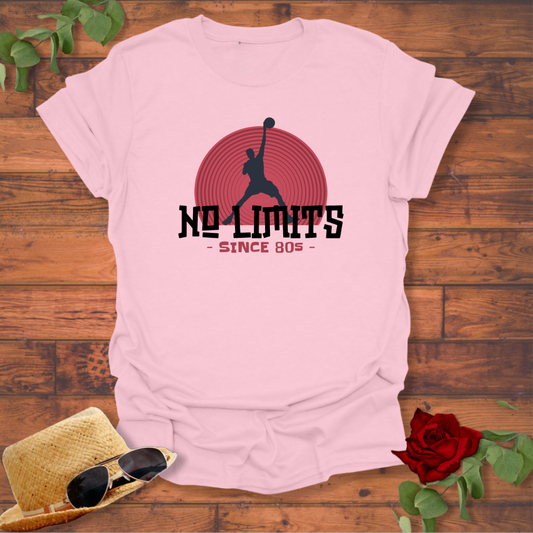 No Limits 80's Basket Ball T-shirt | Peachy Mind Unisex 100% Cotton T-Shirt