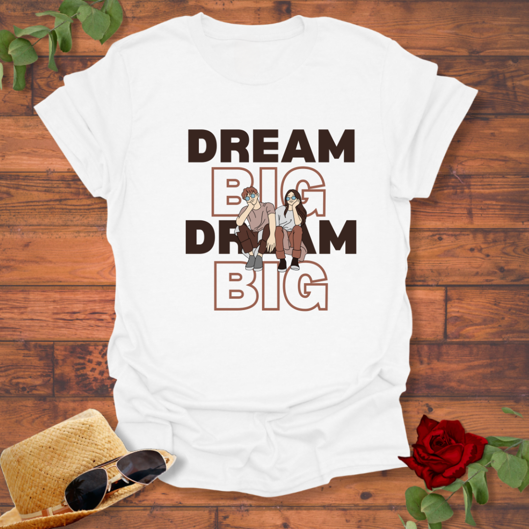 Dream Big T-shirt | Peachy Mind Unisex 100% Cotton T-Shirt