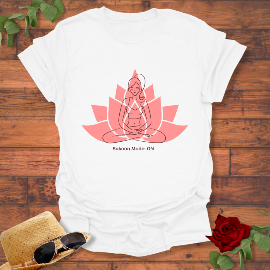 Sukoon Mode : on T-shirt | Peachy Mind Unisex 100% Cotton T-Shirt
