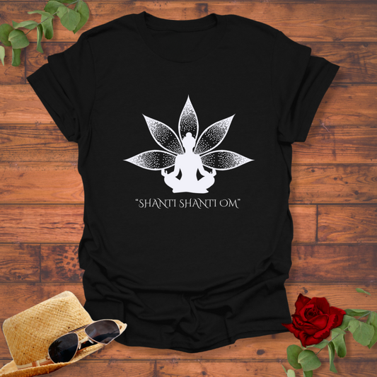Shanti Shanti Om T-shirt | Peachy Mind Unisex 100% Cotton T-Shirt