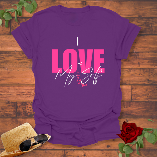 I Love My Self T-shirt | Peachy Mind Unisex 100% Cotton T-Shirt