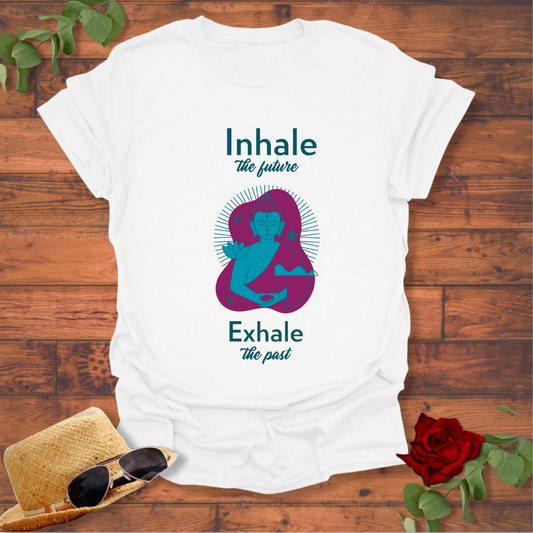 Exhale The Past T-shirt | Peachy Mind Unisex 100% Cotton T-Shirt