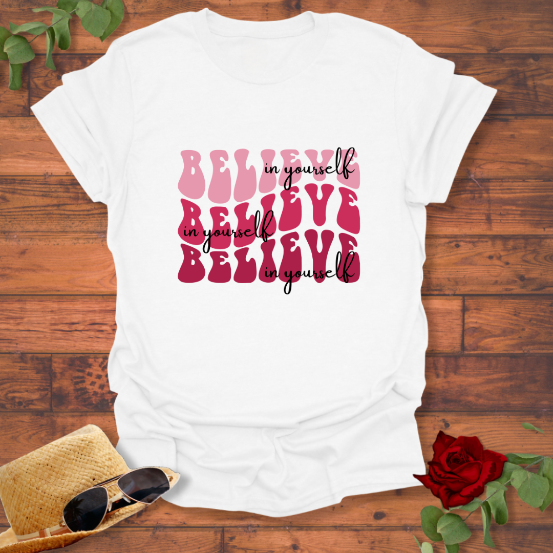 Believe in Yourself T-shirt | Peachy Mind Unisex 100% Cotton T-Shirt