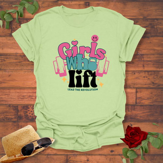 Girls Who Lift T-shirt | Peachy Mind Unisex 100% Cotton T-Shirt