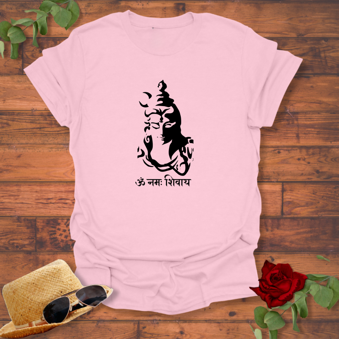 Om Nam Shivay ॐ नमः शिवाय T-shirt | Peachy Mind Unisex 100% Cotton T-Shirt