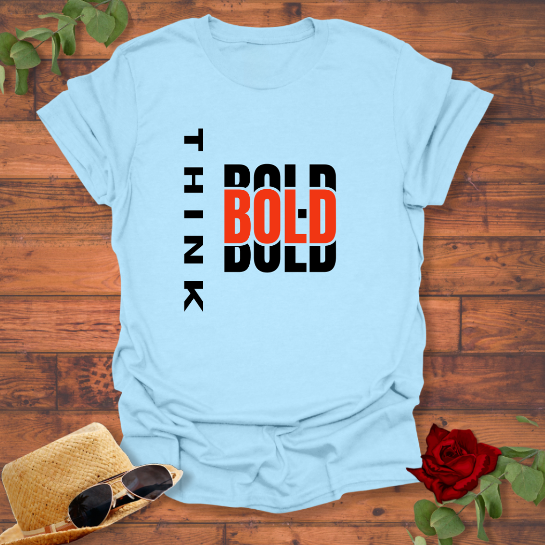 Think Bold T-shirt | Peachy Mind Unisex 100% Cotton T-Shirt