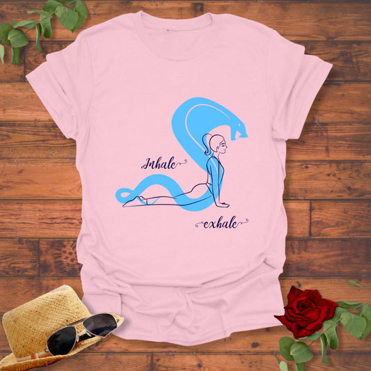 Inhale Exhale T-shirt | Peachy Mind Unisex 100% Cotton T-Shirt