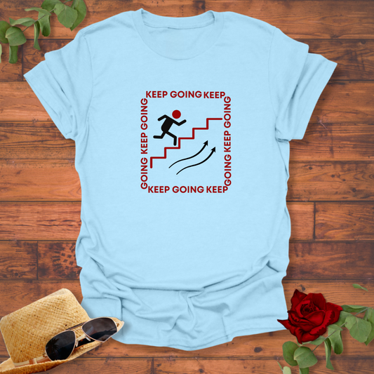 Keep Going Motivational T-shirt | Peachy Mind Unisex 100% Cotton T-Shirt