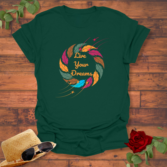Live Your Dreams T-shirt | Peachy Mind Unisex 100% Cotton T-Shirt