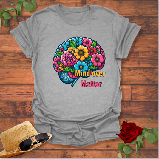Mind Over Matter T-shirt | Mental Health T-shirt | Peachy Mind Unisex 100% Cotton T-Shirt