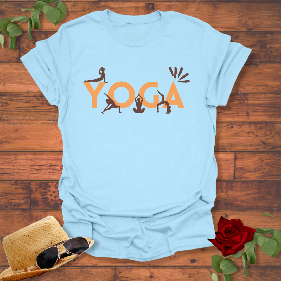 Yoga For All Day T-shirt | Peachy Mind Unisex 100% Cotton T-Shirt