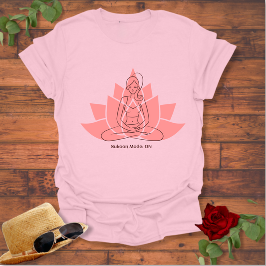 Sukoon Mode : on T-shirt | Peachy Mind Unisex 100% Cotton T-Shirt