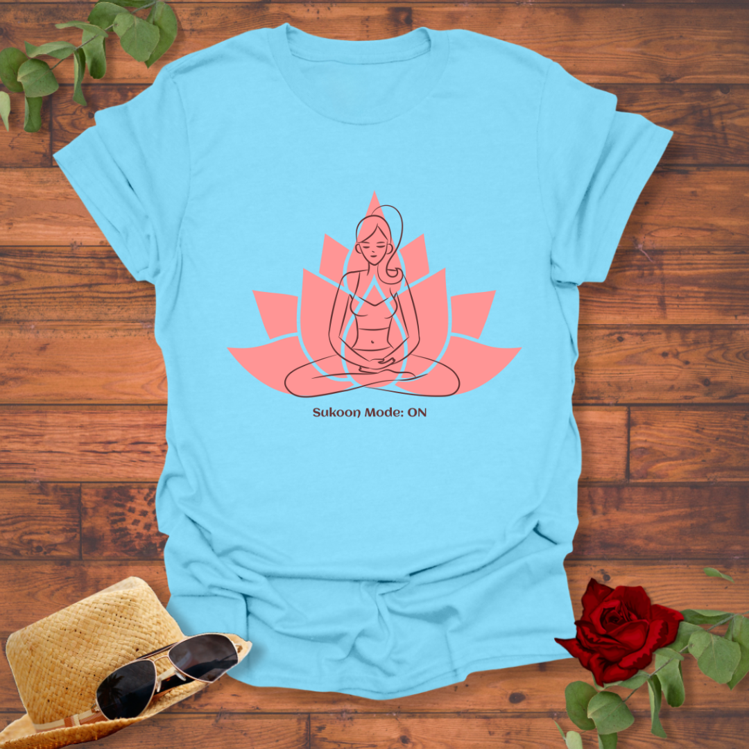 Sukoon Mode : on T-shirt | Peachy Mind Unisex 100% Cotton T-Shirt