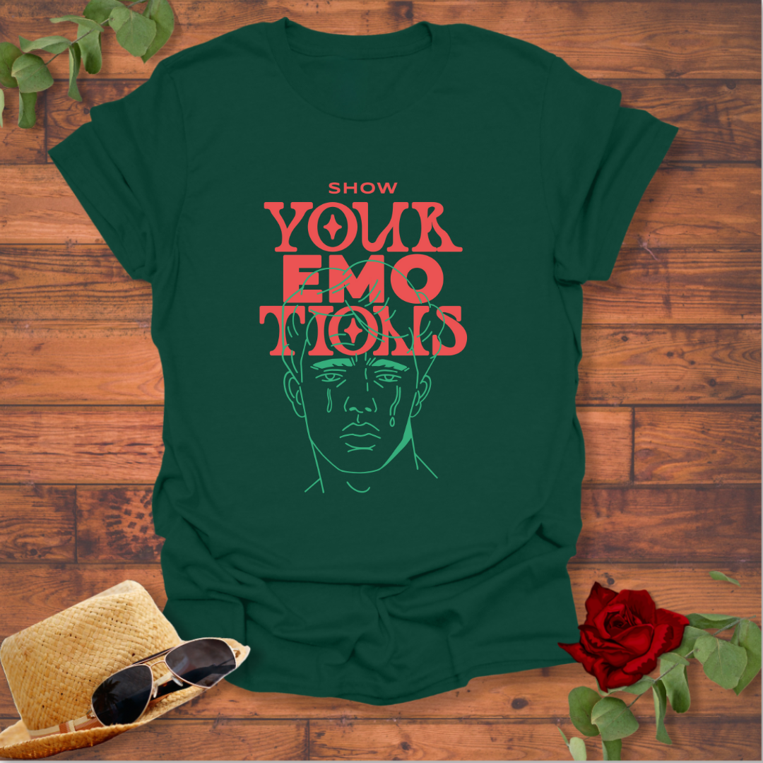 Show Your Emotions T-shirt | Peachy Mind Unisex 100% Cotton T-Shirt