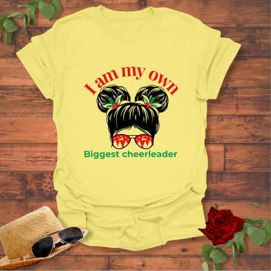 Biggest Cheerleader T-shirt | Peachy Mind Unisex 100% Cotton T-Shirt