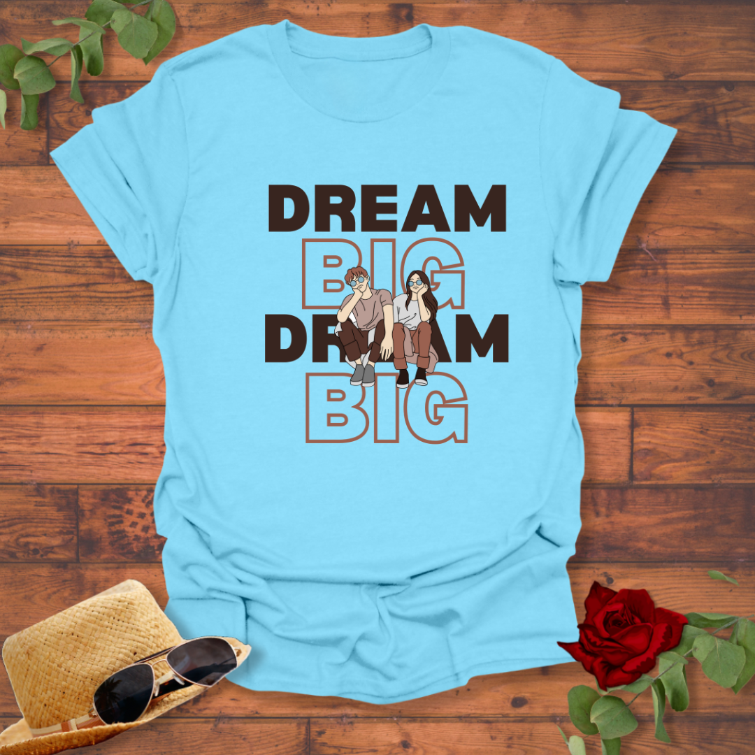 Dream Big T-shirt | Peachy Mind Unisex 100% Cotton T-Shirt