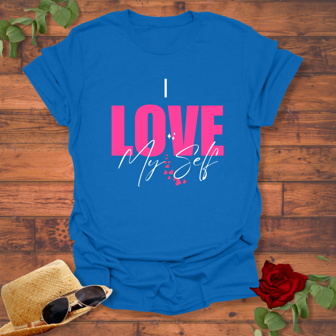 I Love My Self T-shirt | Peachy Mind Unisex 100% Cotton T-Shirt