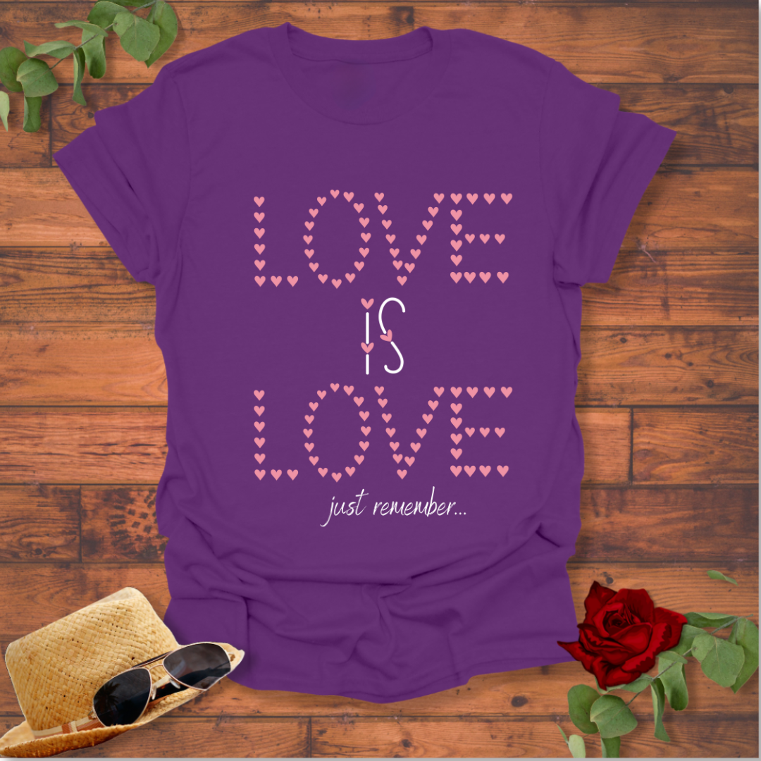 Love Is Love T-shirt | Peachy Mind Unisex 100% Cotton T-Shirt