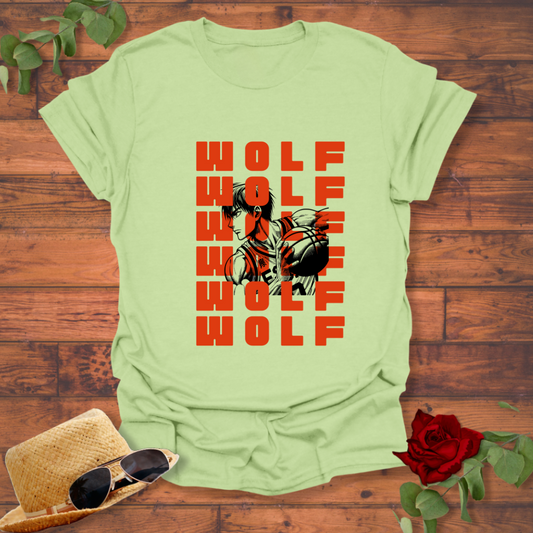 Wolf Ball T-shirt | Peachy Mind Unisex 100% Cotton T-Shirt