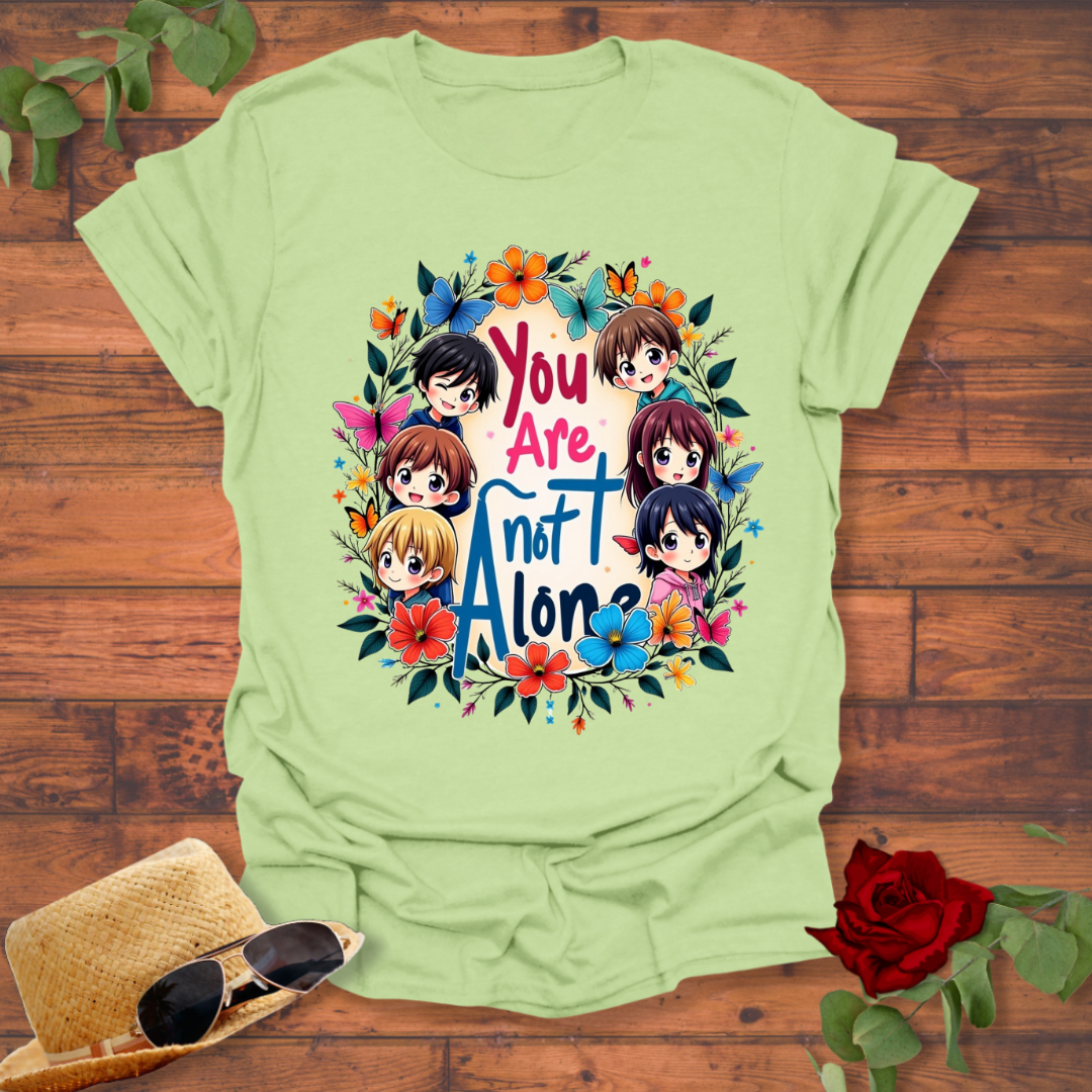 You Are not Alone T-shirt | Peachy Mind Unisex 100% Cotton T-Shirt